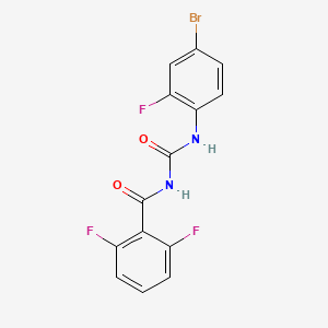 Benzamide, N-[[(4-bromo-2-fluorophenyl)amino]carbonyl]-2,6-difluoro-