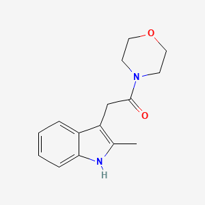 molecular formula C15H18N2O2 B1661114 2-(2-Methyl-1H-indol-3-yl)-1-(morpholin-4-yl)ethan-1-one CAS No. 88114-72-1