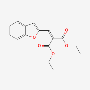 molecular formula C16H16O5 B1661129 Diethyl [(1-benzofuran-2-yl)methylidene]propanedioate CAS No. 88234-80-4