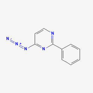 molecular formula C10H7N5 B1661132 4-Azido-2-phenylpyrimidine CAS No. 88236-12-8