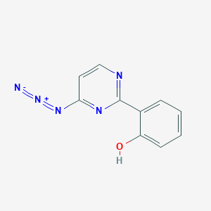 molecular formula C10H7N5O B1661133 6-(6-Azidopyrimidin-2(1H)-ylidene)cyclohexa-2,4-dien-1-one CAS No. 88236-13-9