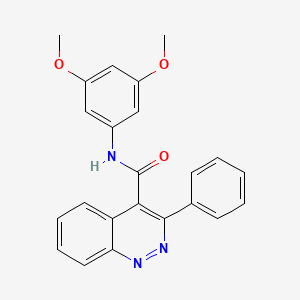 molecular formula C23H19N3O3 B1661136 N-(3,5-dimethoxyphenyl)-3-phenylcinnoline-4-carboxamide CAS No. 883004-78-2