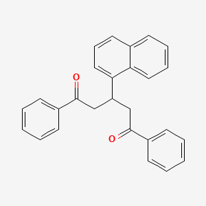 molecular formula C27H22O2 B1661140 1,5-Pentanedione, 3-(1-naphthalenyl)-1,5-diphenyl- CAS No. 883069-17-8