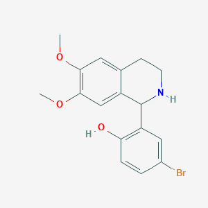 Phenol, 4-bromo-2-(1,2,3,4-tetrahydro-6,7-dimethoxy-1-isoquinolinyl)-