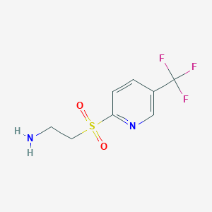molecular formula C8H9F3N2O2S B1661156 2-[5-(Trifluoromethyl)pyridin-2-yl]sulfonylethanamine CAS No. 883950-20-7