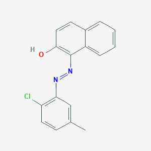 molecular formula C17H13ClN2O B1661161 2-Naphthalenol, 1-[(2-chloro-5-methylphenyl)azo]- CAS No. 88434-56-4
