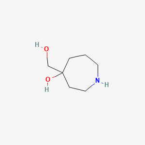 molecular formula C7H15NO2 B1661162 4-(Hydroxymethyl)-4-azepanol CAS No. 884586-69-0