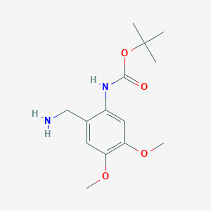 tert-Butyl [2-(aminomethyl)-4,5-dimethoxyphenyl]carbamate