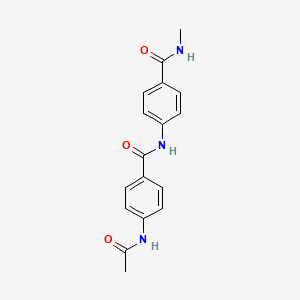 Benzamide, 4-[[4-(acetylamino)benzoyl]amino]-N-methyl-