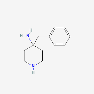 molecular formula C12H18N2 B1661173 4-Benzylpiperidin-4-amine CAS No. 885653-42-9