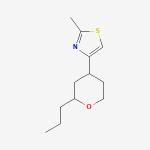 Thiazole, 2-methyl-4-(tetrahydro-2-propyl-2H-pyran-4-yl)-