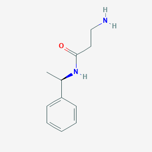 molecular formula C11H16N2O B1661179 3-Amino-N-[(1R)-1-phenylethyl]propanamide CAS No. 88574-55-4