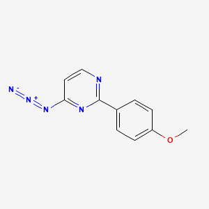 molecular formula C11H9N5O B1661181 4-Azido-2-(4-methoxyphenyl)pyrimidine CAS No. 88627-01-4