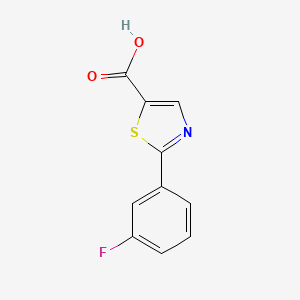 molecular formula C10H6FNO2S B1661182 2-(3-Fluoro-phenyl)-thiazole-5-carboxylic acid CAS No. 886370-53-2