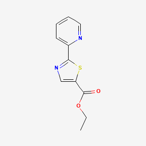 molecular formula C11H10N2O2S B1661183 Ethyl 2-pyridin-2-yl-1,3-thiazole-5-carboxylate CAS No. 886370-79-2