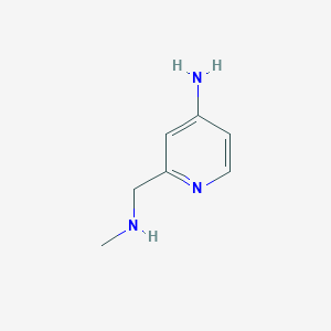 molecular formula C7H11N3 B1661185 2-Methylaminomethyl-pyridin-4-ylamine CAS No. 886371-81-9