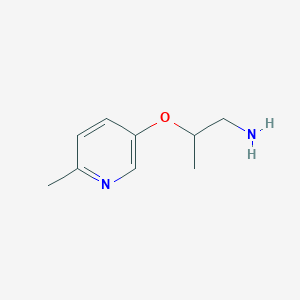 molecular formula C9H14N2O B1661193 2-(6-甲基吡啶-3-氧基)-丙胺 CAS No. 886763-58-2