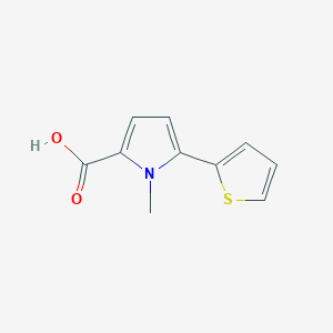 molecular formula C10H9NO2S B1661195 1-Methyl-5-(thiophen-2-yl)-1H-pyrrole-2-carboxylic acid CAS No. 886851-62-3