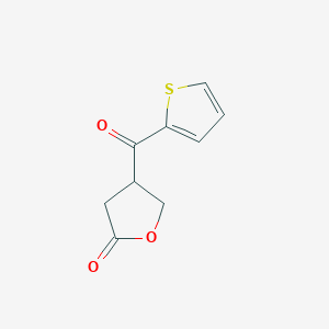 molecular formula C9H8O3S B1661196 2(3H)-Furanone, dihydro-4-(2-thienylcarbonyl)- CAS No. 88696-86-0