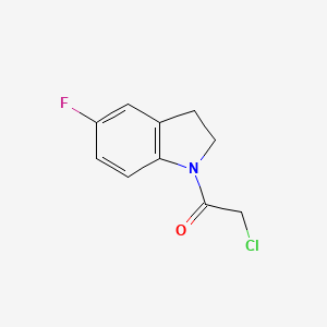 molecular formula C10H9ClFNO B1661204 2-Chloro-1-(5-fluoro-2,3-dihydroindol-1-yl)ethanone CAS No. 887572-35-2