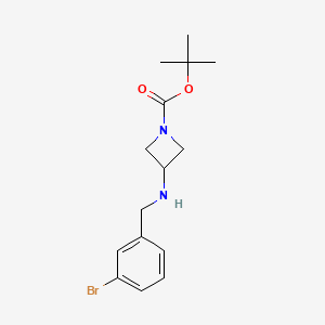 molecular formula C15H21BrN2O2 B1661208 3-(3-Bromo-benzylamino)-azetidine-1-carboxylic acid tert-butyl ester CAS No. 887579-66-0