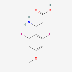 molecular formula C10H11F2NO3 B1661210 3-Amino-3-(2,6-difluoro-4-methoxyphenyl)propanoic acid CAS No. 887583-80-4