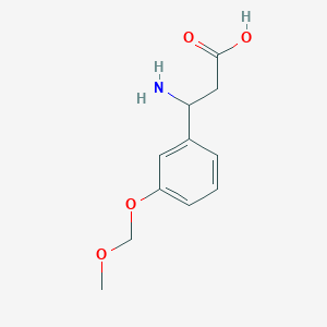 molecular formula C11H15NO4 B1661211 3-Amino-3-[3-(methoxymethoxy)phenyl]propanoic acid CAS No. 887583-86-0