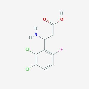 molecular formula C9H8Cl2FNO2 B1661212 3-Amino-3-(2,3-dichloro-6-fluorophenyl)propanoic acid CAS No. 887583-92-8