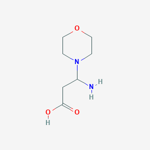 molecular formula C7H14N2O3 B1661216 3-Amino-3-morpholin-4-YL-propionicacid CAS No. 887586-38-1