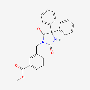 Methyl 3-[(2,5-dioxo-4,4-diphenylimidazolidin-1-yl)methyl]benzoate