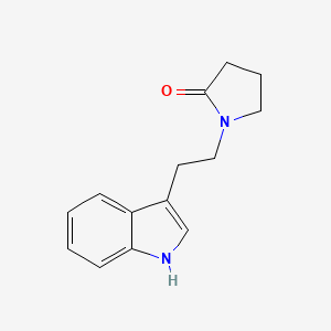 B1661238 1-[2-(1H-indol-3-yl)ethyl]pyrrolidin-2-one CAS No. 888-19-7