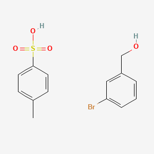 molecular formula C14H15BrO4S B1661239 Benzenemethanol, 3-bromo-, 4-methylbenzenesulfonate CAS No. 88801-94-9
