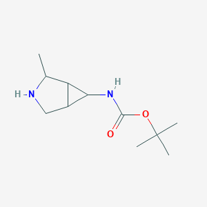 molecular formula C11H20N2O2 B166124 Carbamic acid,(2-methyl-3-azabicyclo[3.1.0]hex-6-yl)-,1,1-dimethylethyl ester CAS No. 134575-28-3