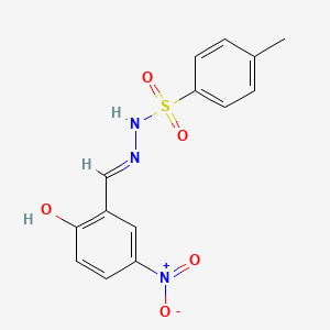 N-[(E)-(2-Hydroxy-5-nitrophenyl)methylideneamino]-4-methylbenzenesulfonamide