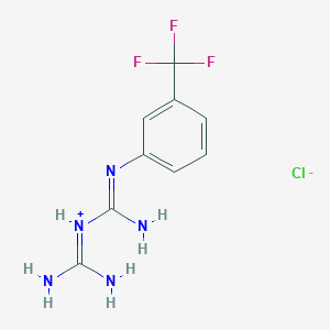 Amino(imino{[3-(trifluoromethyl)phenyl]amino}methyl)carboxamidine, chloride