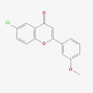 4H-1-Benzopyran-4-one, 6-chloro-2-(3-methoxyphenyl)-