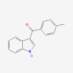 molecular formula C16H13NO B1661256 Methanone, 1H-indol-3-yl(4-methylphenyl)- CAS No. 890-29-9