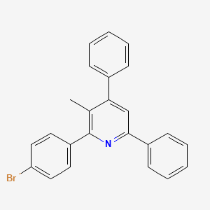 molecular formula C24H18BrN B1661259 Pyridine, 2-(4-bromophenyl)-3-methyl-4,6-diphenyl- CAS No. 89009-13-2
