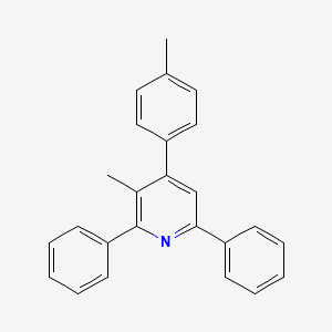 molecular formula C25H21N B1661260 Pyridine, 3-methyl-4-(4-methylphenyl)-2,6-diphenyl- CAS No. 89009-14-3