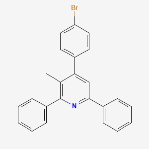 molecular formula C24H18BrN B1661261 Pyridine, 4-(4-bromophenyl)-3-methyl-2,6-diphenyl- CAS No. 89009-16-5