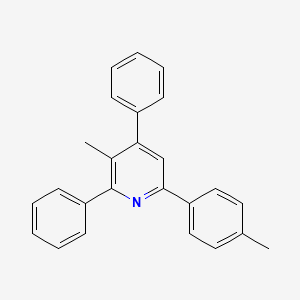 molecular formula C25H21N B1661262 Pyridine, 3-methyl-6-(4-methylphenyl)-2,4-diphenyl- CAS No. 89009-19-8