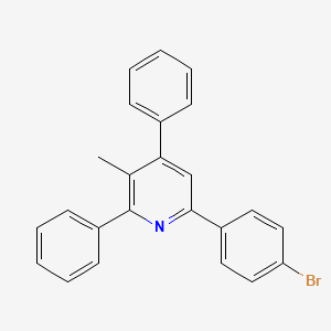 molecular formula C24H18BrN B1661264 Pyridine, 6-(4-bromophenyl)-3-methyl-2,4-diphenyl- CAS No. 89009-22-3