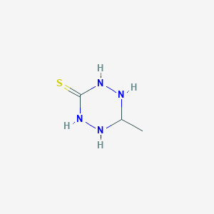 B1661270 6-Methyl-1,2,4,5-tetrazinane-3-thione CAS No. 89093-72-1