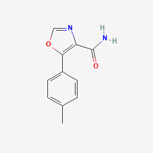 molecular formula C11H10N2O2 B1661280 4-Oxazolecarboxamide, 5-(4-methylphenyl)- CAS No. 89205-10-7