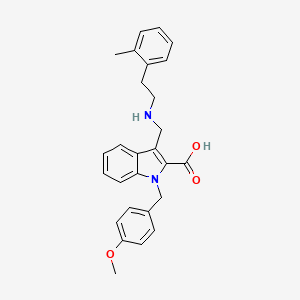 1-(4-methoxybenzyl)-3-{[(2-methylphenethyl)amino]methyl}-1H-indole-2-carboxylic acid