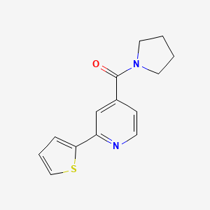 molecular formula C14H14N2OS B1661285 2-[(5-{[4-(2-fluorophenyl)piperazin-1-yl]carbonyl}-1,2,4-oxadiazol-3-yl)methyl]-6-(4-methylphenyl)pyridazin-3(2H)-one CAS No. 892548-12-8
