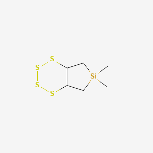 8,8-Dimethyl-8-Sila-2,3,4,5-tetrathiabicyclo[4.3.0]nonane