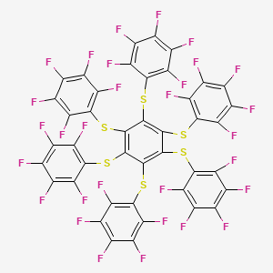 Benzene, hexakis[(pentafluorophenyl)thio]-