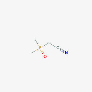 molecular formula C4H8NOP B1661317 Acetonitrile, (dimethylphosphinyl)- CAS No. 89630-50-2