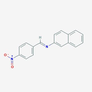 molecular formula C17H12N2O2 B1661325 2-Naphthalenamine, N-[(4-nitrophenyl)methylene]- CAS No. 898-03-3